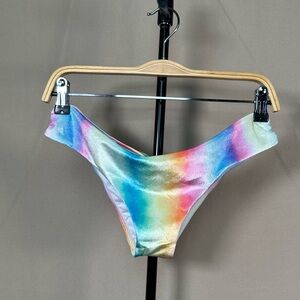 Women's Rainbow Tie-Dye Bikini Bottom